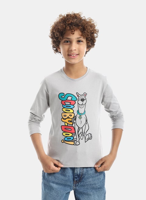 Boys Printed Long-Sleeve Shirt_ Light Grey